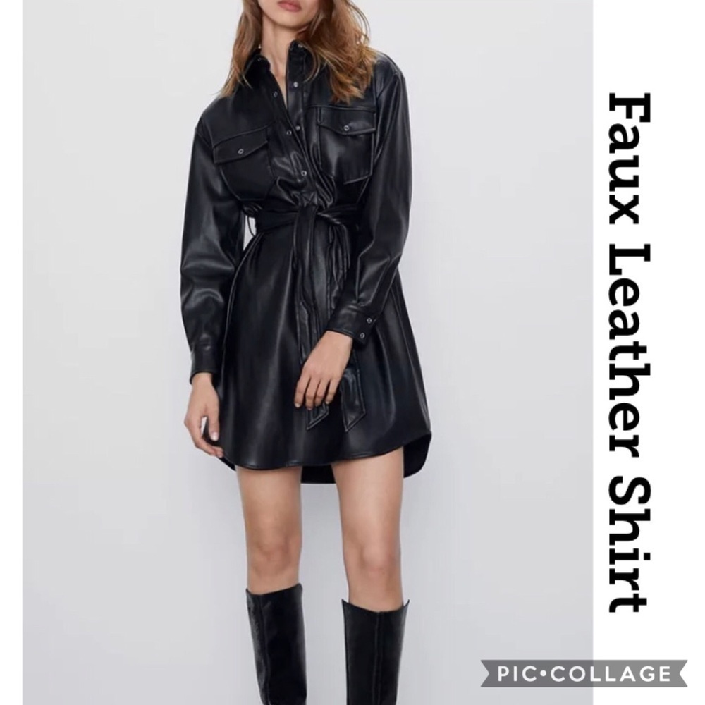 🔥Hot!! Beautiful Faux Leather Top
